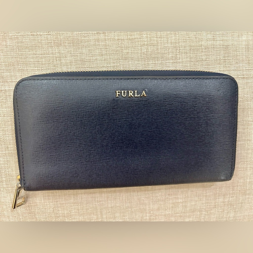 Furla Midnight Blue Zip Wallet